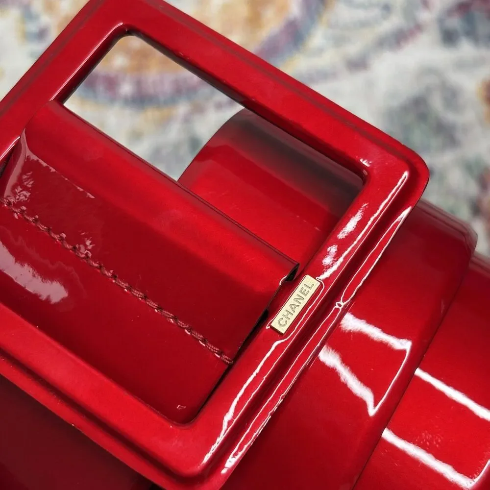 Chanel Vintage Red Wide Belt